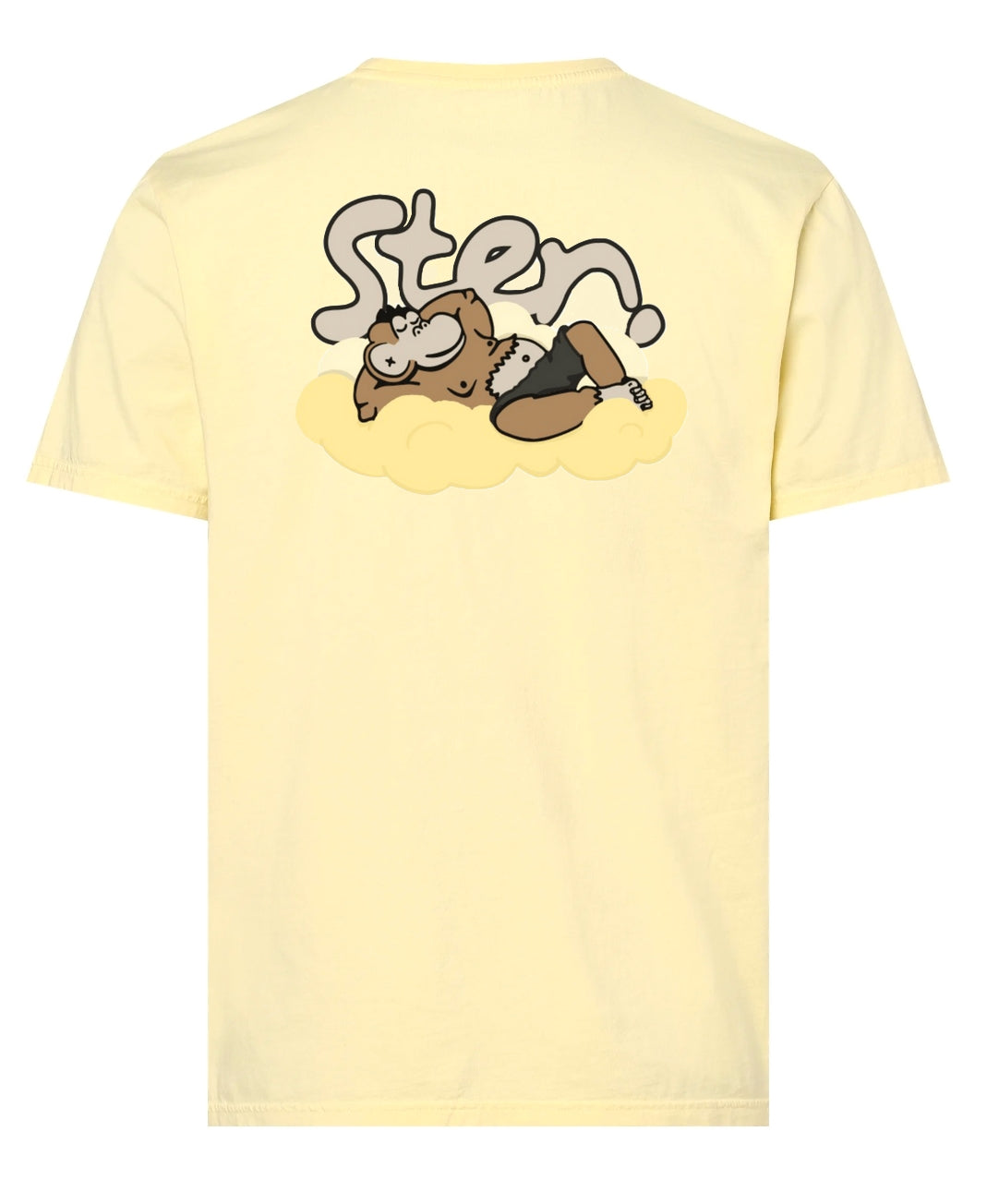 T-Shirt MR STEN à col rond JAUNE